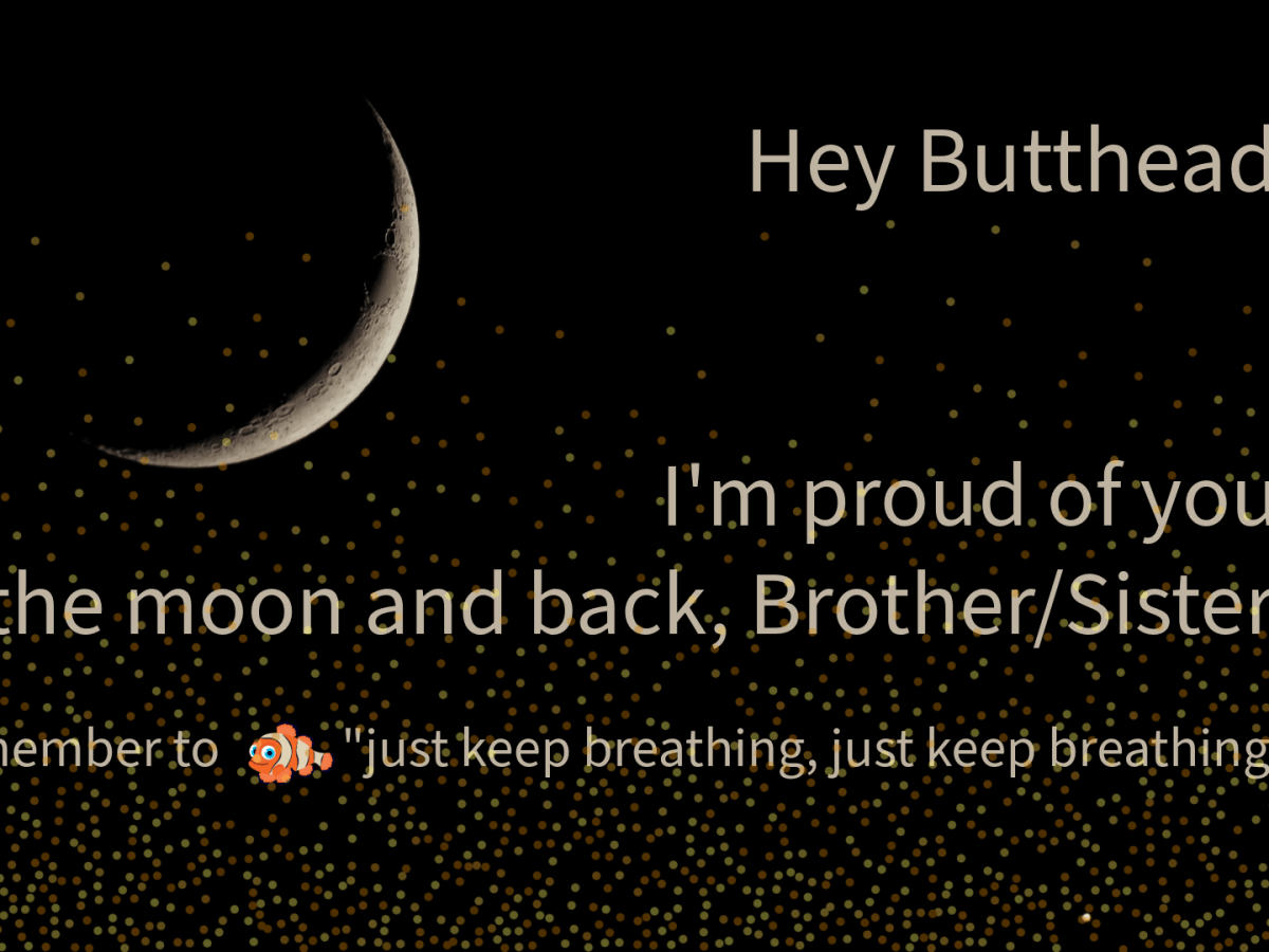 For whoever needs this&nbsp;message…